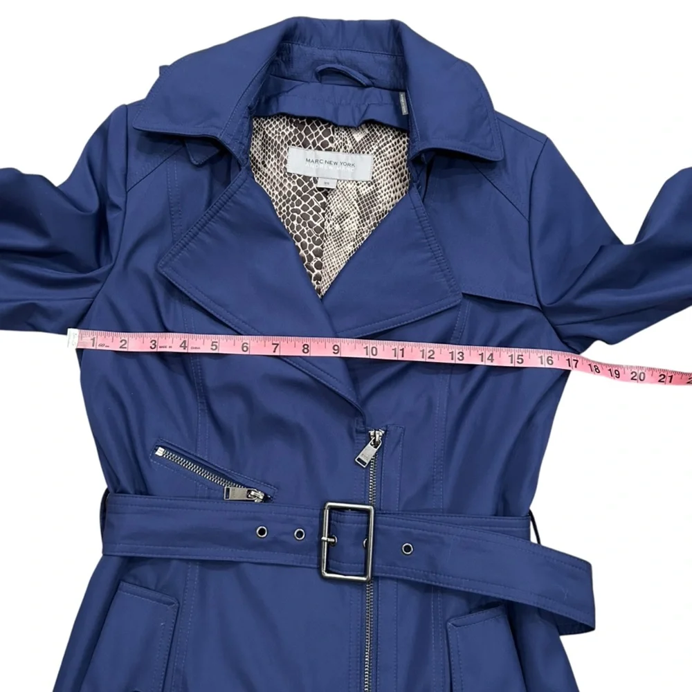 NWOT Marc New York Andrew Marc Lined Trench Coat - Picture 11 of 14